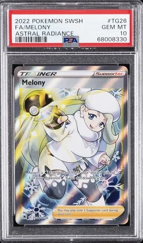 2022 POKEMON SWORD & SHIELD ASTRAL RADIANCE #TG26 FULL ART/MELONY PSA 10