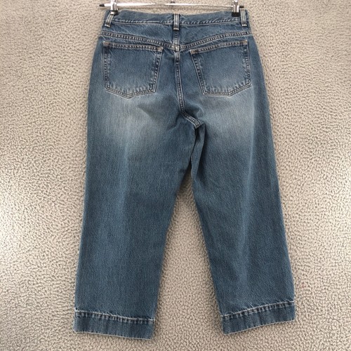 Eddie Bauer Jeans Womens 12 Blue Medium Wash Denim Crop Capri Everyday Vintage - Bild 3 von 12