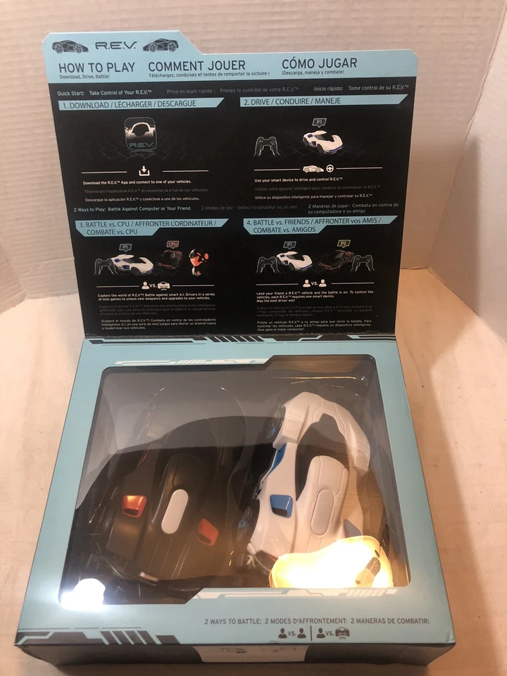 WowWee REV Robotic Enhanced Vehicles Complete Battle Pack 2 RC Bluetooth Cars - Image 4 of 4