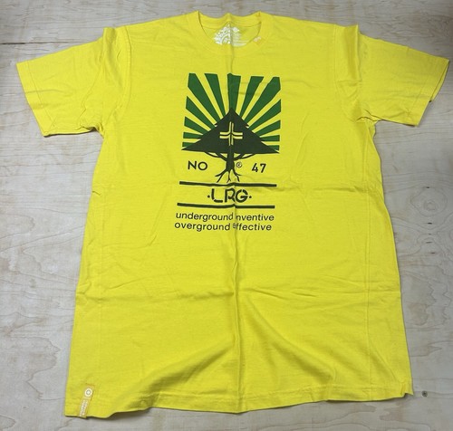 LRG Clothing + Equipment Short Sleeve Yellow Shirt - Size L