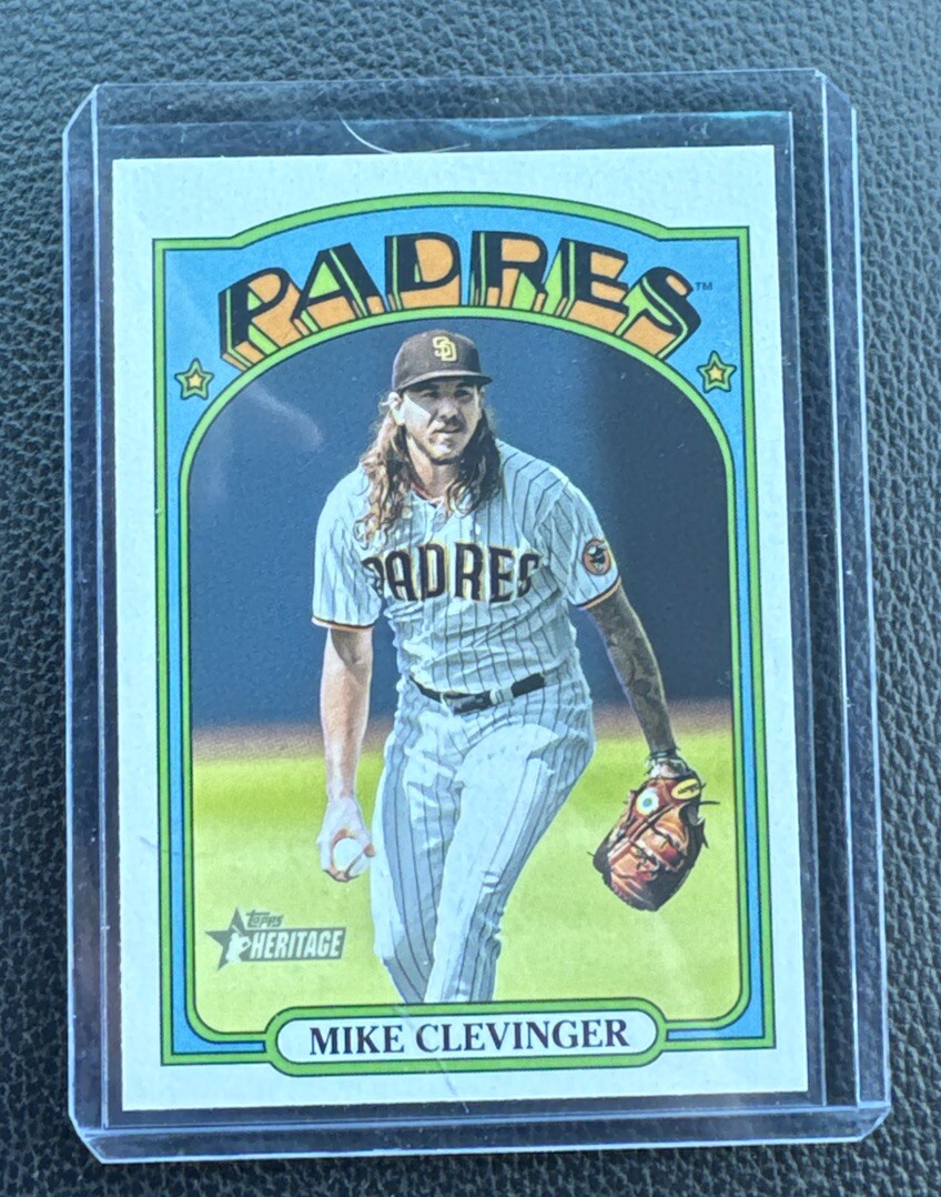 johnleeknbページ Mike Clevinger 2021 Topps Heritage High Number SP Short Print #722