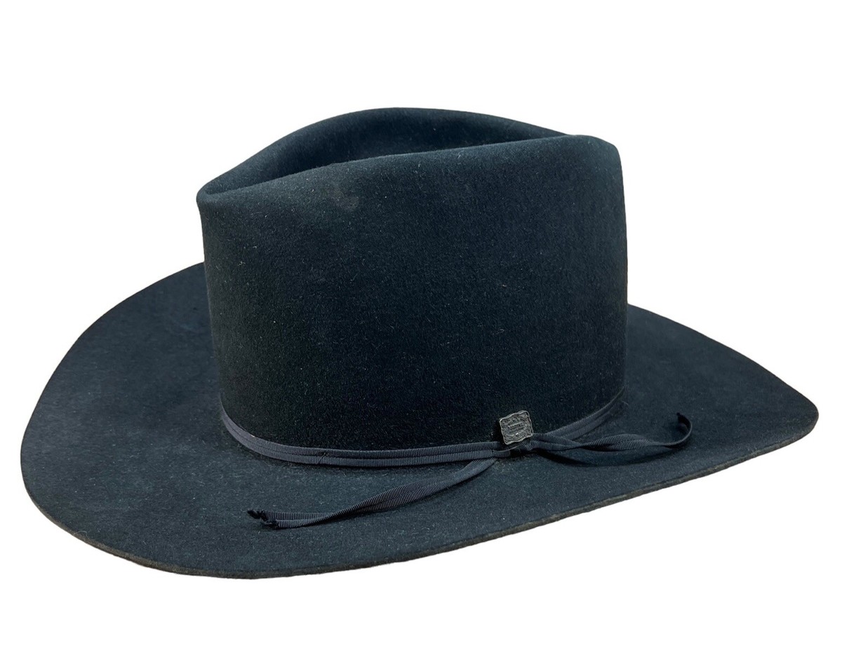 Vintage Resistol Self Conforming Western  XXXXX Beaver Felt Hat Resistol Pure Beaver Felt Cowboy Hat – McKinney Hat Company main image 3