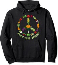 Funny Vegetarian Gift Cool Vegan Veggie Veganism Unisex Hooded Sweatshirt
