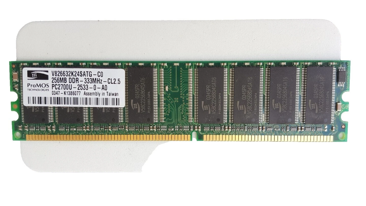 DDR1 SDRAM Computer 256 MB Capacity per Module RAM 4 Modules