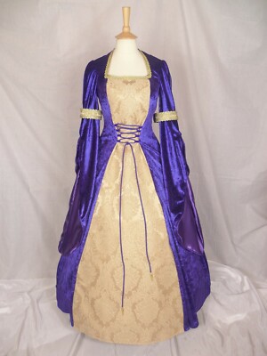 Medieval Dress, Renaissance Wedding Gown, Custom made to size and plus sizes  | eBay