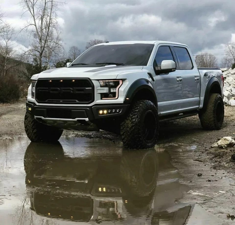 Hood Vinyl Decals graphics stripe - Ford Raptor F-150 - Image 3 of 4