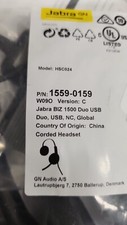 Jabra 1559-0159 Biz 1500 USB Duo Headset Open box