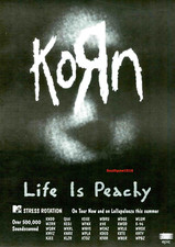 1996 Korn 'Life Is Peachy' Record Release Music Industry Promo Reprint Ad
