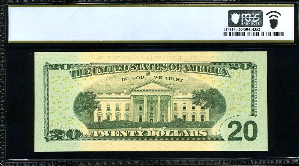 2006 $20 FRN IB00003333E 2 DIGIT RADAR P.C.G.S #65PPQ - Image 2 of 3