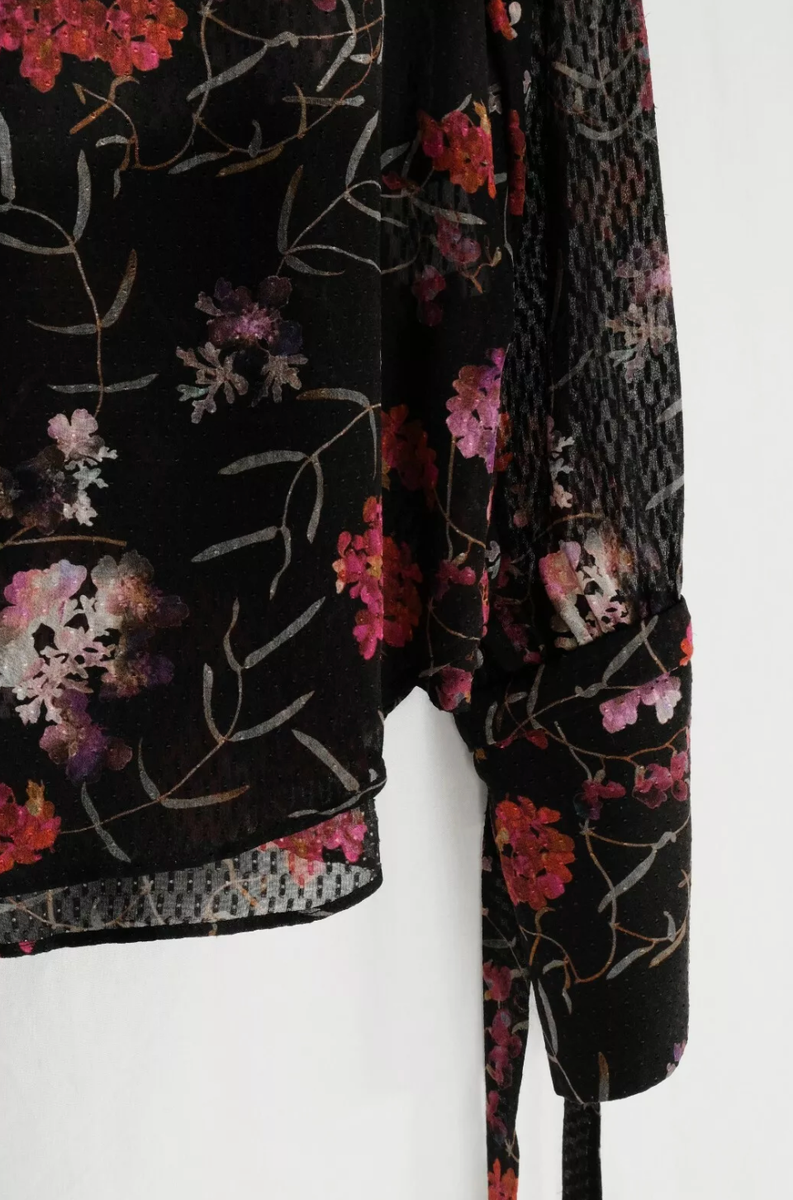 トップス John Galliano silk floral shirt JOHN GALLIANO women's silk shirt in floral pattern - Size M
