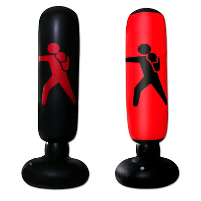 Adult Free Standing Punching Bag Boxing Cardio Kickboxing Fitness Training