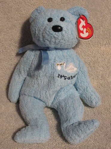 TY Beanie Baby - BABYBOY the Bear DOB March 3, 2002 Free Shipping - 第 1/1 張圖片