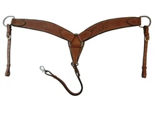 USED WESTERN BREAST COLLAR HORSE BARREL PLEASURE TRAIL ROPING BREASTCOLLAR TACK