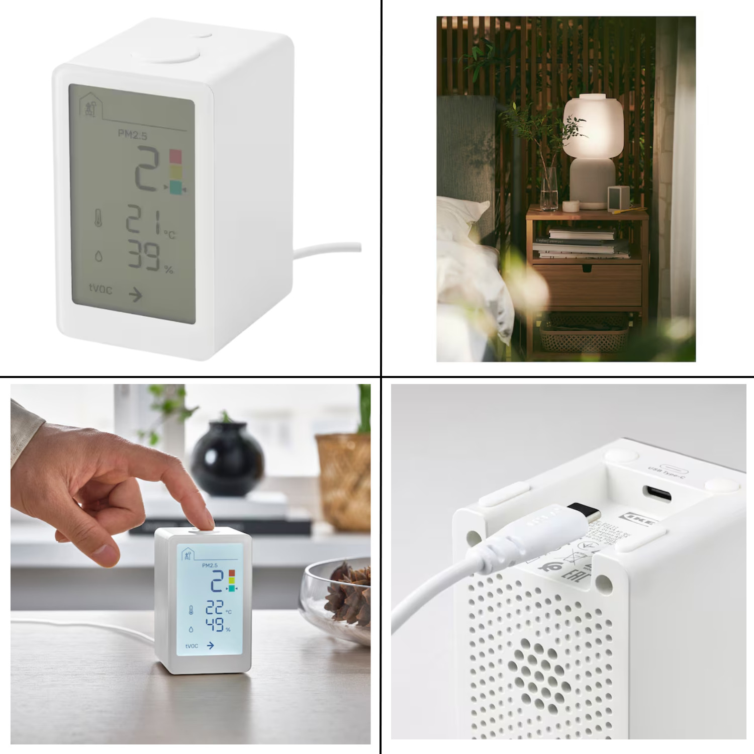 IKEA VINDSTYRKA Air quality sensor, smart, 304.982.39, Free shipping