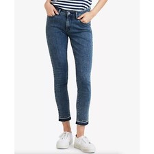 LEVI'S 711 Skinny Release Hem Skinny Jeans Mid Rise Medium Wash MM51 