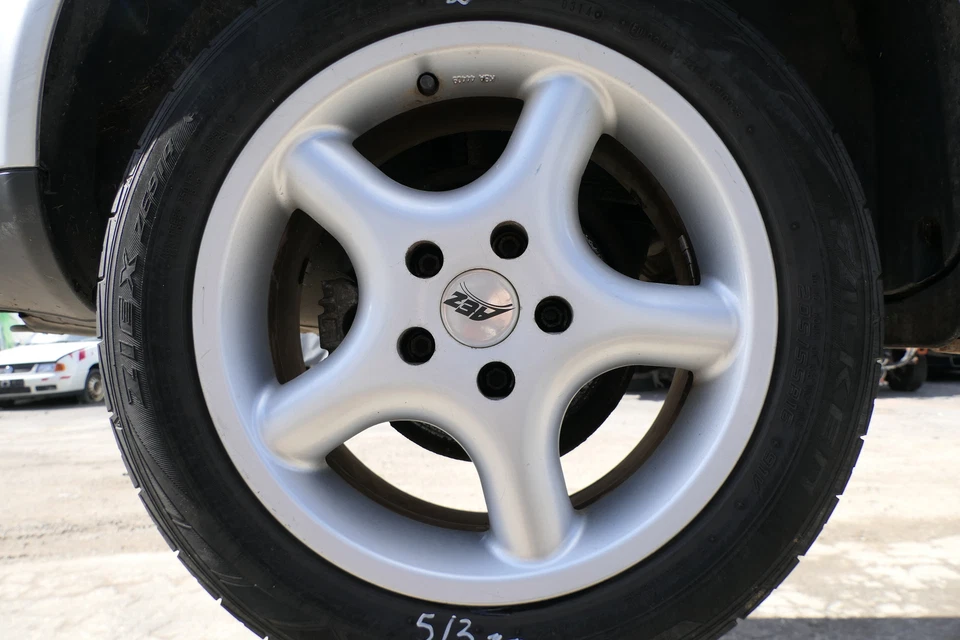 4x A4 B5 A6 4B Alufelgen 205/55 R16 91V Sommerreifen Reifen KBA 44409 AEZ 3-5mm - Bild 4 von 4