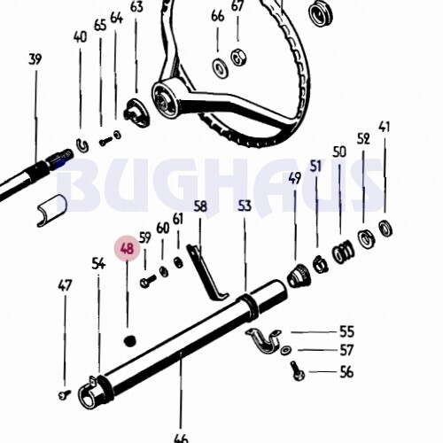 VW Beetle & Karmann Ghia 5867 Steering Column Rubber Bufferl! FREE SHIP! eBay