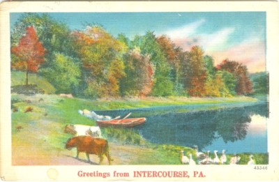 Intercourse PA Pastoral Lakside Greetings from Intercourse