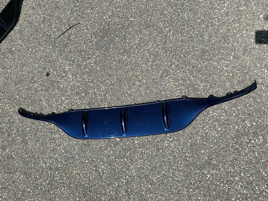 Mercedes C Klasse W205 AMG Diffusor Stoßstange hinten blau 
