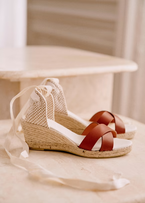 Sezane Ilda Espadrilles Natural Heritage Shoes Size US