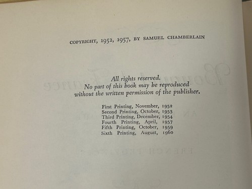 Samuel Chamberlain ITALIAN BOUQUET & BOUQUET DE FRANCE Gourmet Cook Books 1957 - Picture 9 of 12