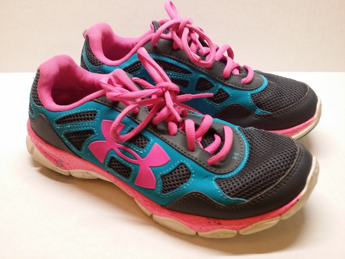 MICRO Under Armour Girl's Running Shoes Fashion Sneakers Sz