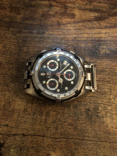 RARE ESQ Men’s Swiss Chronograph Watch Quartz Needs Battery & Crown - Picture 5 of 6