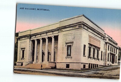 Old Vintage Postcard ART GALLERY MONTREAL QC Canada