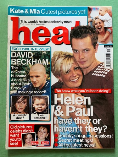 HEAT 11-August-2001 BIG BROTHER HELEN David Beckham Anthea Turner Ricky Gervais - 第 1/2 張圖片