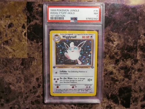 Wigglytuff (1st Edition) graded PSA 7 for sale on eBay