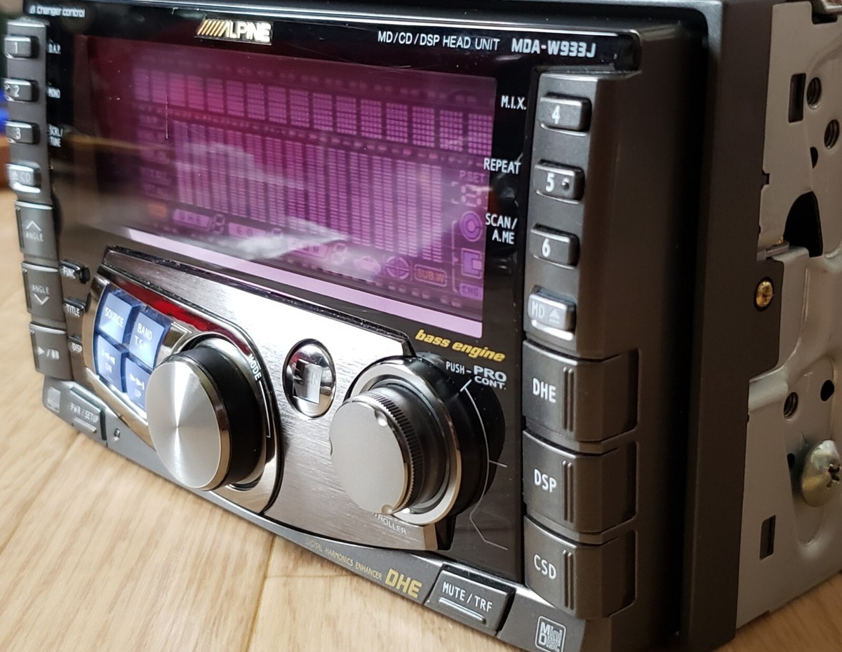 アルパイン　ALPINE MDA-W933J ALPINE MDA-W933J 2DIN Car audio MD CD AUX DSP Ai-NET Tested