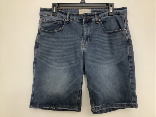 Smith & Mills Tailored Perfect Fit Denim Stretch Shorts Men's Sz 32 Medium Wash - Picture 7 of 19