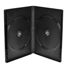 100 MediaRange Custodie DVD-CD Doppie 14mm Nera in plastica - BOX12