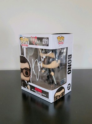 Bono Very Rare Paul David Hewson U2 Signed Autographed Funko Pop Hologram COA