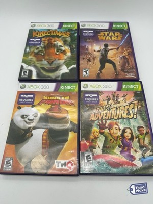 Xbox360 Kinect Games Lot Star Wars,Kinectimals,Kinect Adventures,Kung Fu Panda 2