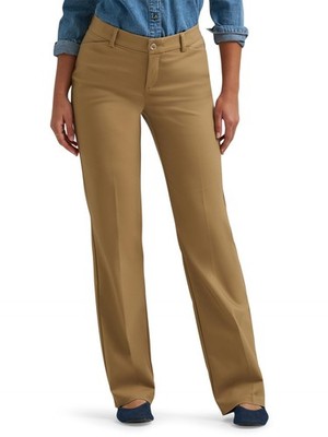 Lee Women's Trousers Flex Motion Regular Fit Pants, Black