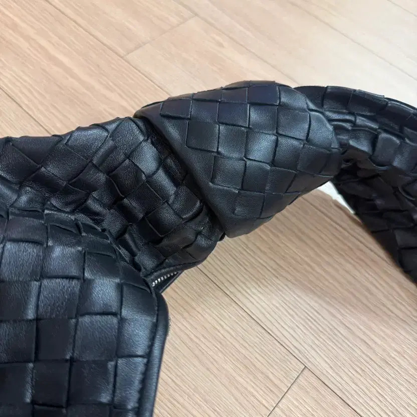 Bottega Veneta Hobo Bag - Black Leather, Large Size, Pre-Owned