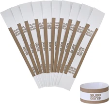 Currency Straps Â€“ Bill Wrappers, Money Bands to Organize Bills, ABA Standard C