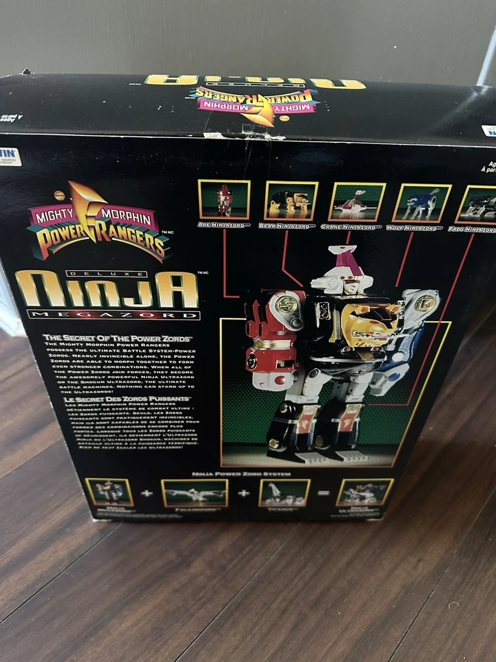 Mighty Morphin Power Rangers MMPR Ninja Megazord 100% Complete w/ Box 1995 Used - Image 4 of 4