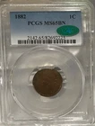 New Listing1882 Indian Head Cent PCGS MS 65 BN CAC Beautiful Chocolate Brown!