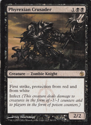 Phyrexian Crusader #50 Mirrodin Besieged Rare LP