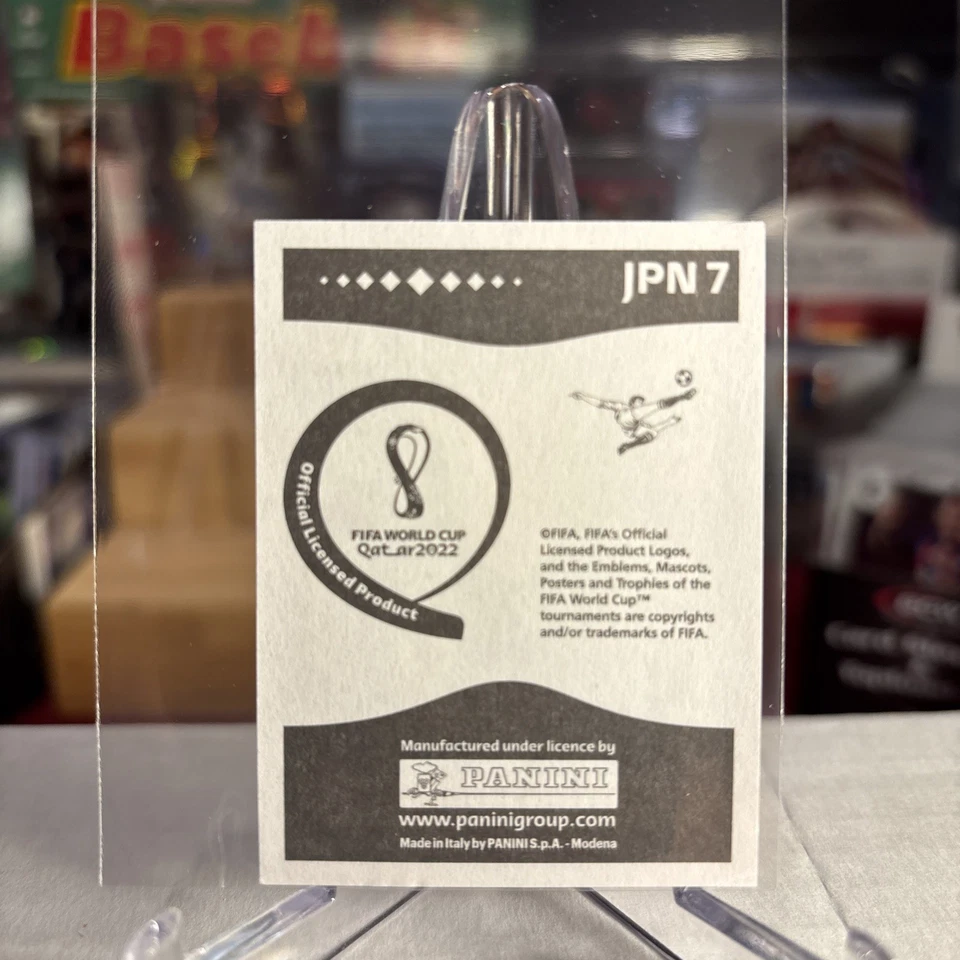 Takehiro Tomiyasu 2022 Panini FIFA Cup Qatar Sticker Japan ⭐️ RARE PURPLE SSP - Image 2 of 3