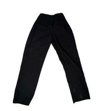 Zara Womens Black Pleated Tailored Trousers Size Small Straight Leg Dress Pants