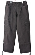 SO Goods for Life Women's High Rise Cargo Pants, Size L, Brown, New