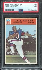 1966 Philadelphia #38 Gale Sayers RC PSA 7 Chicago Bears HOF U. of Kansas