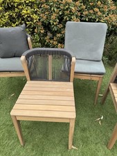 Solid Wooden Garden Chair – Outdoor Patio – Weather Resistant –modern Design