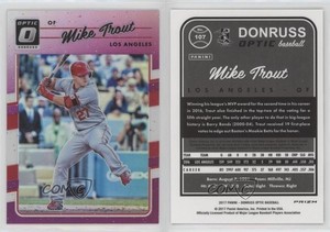 2017 Panini Donruss Optic Purple Prizm Mike Trout #107