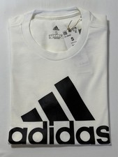 Women's White Adidas Logo Small Tee Short Sleeve NWT