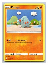 Phanpy 111/214 Common Lost Thunder Pokemon Lightly Played