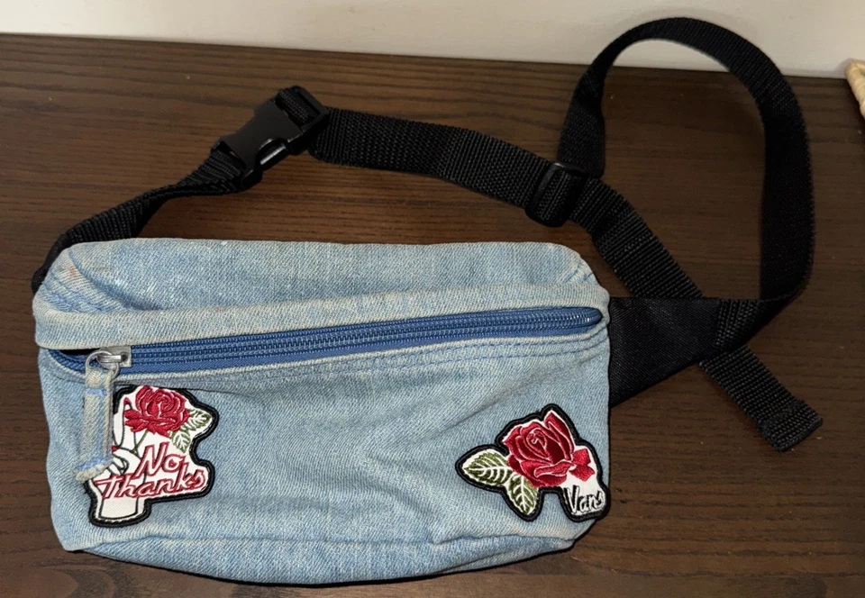 Vans Faded Denim Bum Bag, Waist Bag, Fanny PAC, Travel Festival Holiday - Image 2 of 4